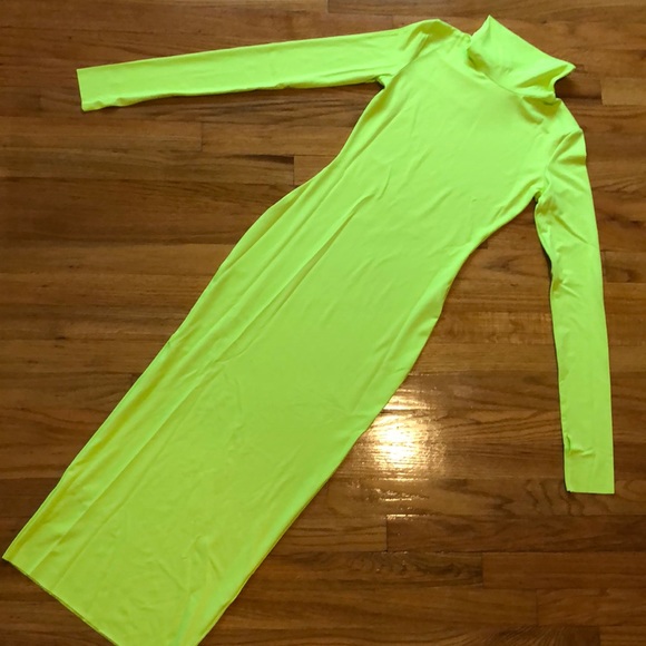 Neon Long Sleeve Midi Dress - Picture 2 of 5